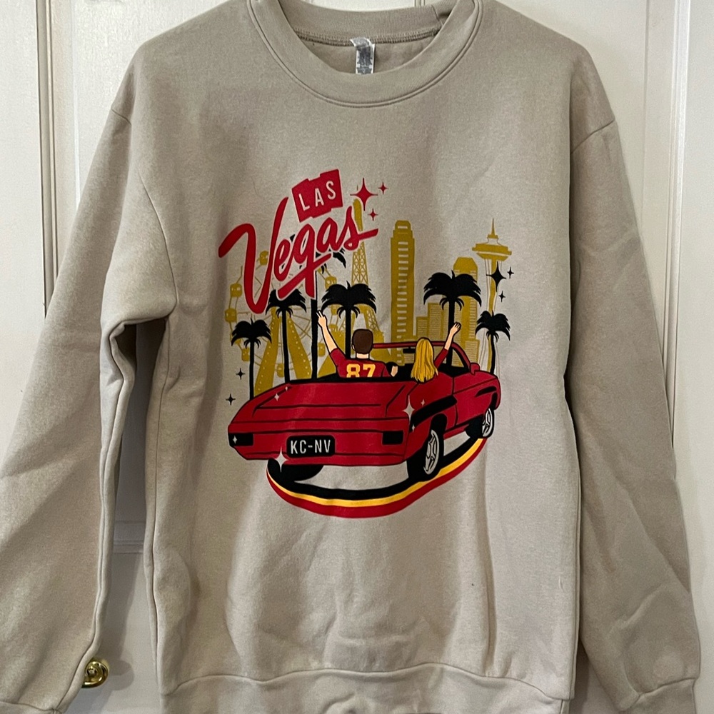 Sweatshirt Kansas City Chiefs Super Bowl. Taylor and Kelce.